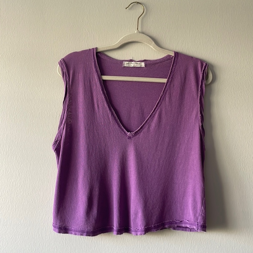 Free People Movement Purple Crop Top - XS